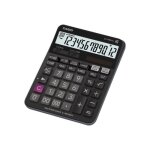 Calculatrice de bureau - casio - dj - 120d plus - 12 chiffres - panneau solaire - noir