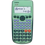 Casio fx92 college 2d + poche calculatrice scientifique 10 chiffres 5 lignes batterie - pile vert