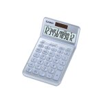 Calculatrice de bureau - casio - jw - 200sc - 12 chiffres - panneau solaire - couleur bleue