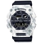 Montre hommes casio ga - 900gc - 7aer quartz analogique digital bracelet plastique multicolore