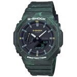 Montre - casio - ga - 2100fr - 3aer - quartz - analogique - bracelet plastique vert