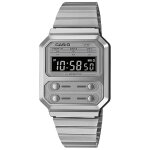Montre hommes - casio - a100we - 7bef - quartz - digital - bracelet acier inoxydable argent Montre hommes - casio - a100we - 7bef - quartz - digital - bracelet acier inoxydable argent