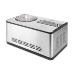Machine  yaourt glac - caso - 3298 - 2 en 1 - technologie de compresseur - acier inoxydable