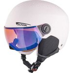 Casque - alpina - zupo jr - visi�re int�gr�e - mousse prot�ge - oreilles amovible - rose matt