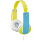 Casque audio - jvc - ha - kd7 - y - e - jaune et bleu - limiteur de volume 85db - pour enfant  partir ...
