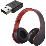 Casque audio casque tv sans fil avec adaptateur sur loreille casque bluetooth casque pliable couteur ...