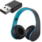 Casque audio casque tv sans fil rechargeable multifonction bluetooth casque ecouteur avec radio fm transmetteu ...