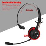 Casque bluetooth aramox avec micro antibruit pour centre dappels - communication claire et confortable ...