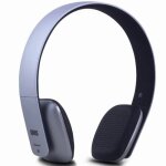 Casque bluetooth audio sans fil gris ultra lger - micro nfc discret autonomie 12h - supra auriculaire ...