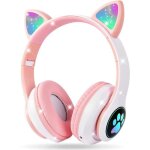 Casque bluetooth pour enfants casque pour filles avec lumire led casque stro pliable sans fil casque ...