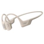 Casque  conduction osseuse - shokz - openrun - beige - 26g - rsistant  l'eau - bluetooth 5. 1
