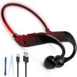 Casque conduction osseuse bluetooth 5. 4 �tanche ipx5 avec m�moire mp3 32 go �couteurs sport sans fil ...