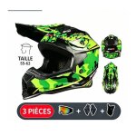 Casque de cross wtcx casque de moto int�gral casque de karting tout - terrain professionnel r�sistant ...