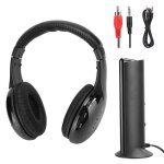 Casque fm portable - marque - modle - sans fil - microphone stro intgr - pc dvd vcd - support de ...
