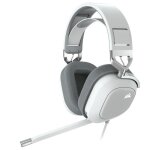 Casque gaming filaire corsair hs80 rgb usb son surround 7. 1 microphone omnidirectionnel blanc