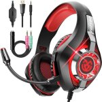 Casque gaming pour ps5 casque gamer 3d son surround avec microphone antibruit ultral�ger 250g haut - ...