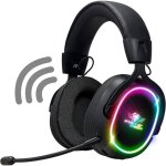 Casque gaming sans fil bluetooth micro d�tachable audio 7. 1 r�tro�clairage rgb jack 3. 5 mm ps5 ps4 ...