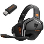 Casque gaming sans fil double mode (24 ghz + bluetooth 5. 3) avec micro compatible ps5 / ps4 / pc / ns ...