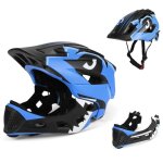 Casques intgrals denfant de vlo casque complet pour garons fillestaille rglable 50 - 56cm casques ...