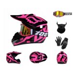 Casque int�gral pour moto noir scintillant casque tout - terrain pour quad casque de descente pour vtt ...