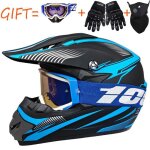 Casque int�gral pour moto sky blue rail casque tout - terrain pour quad casque de descente pour vtt ensemble ...