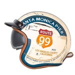 Casques jet de moto casques vintage � face ouverte � demi casque de moto avec visi�re casque mobylette ...