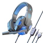 Casque de jeu - antcool - ps5 ps4 xbox one pc switch - stro - microphone - led