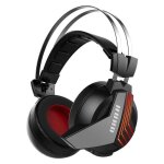 Casque de jeu sans fil huhd 7. 1 surround avec micro st�r�o pour pc ps4 t�l�phone - noir