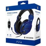 Casque de jeu stro filaire avec micro pour ps4 pc mac et mobiles - bleu - circum - aural - rglage ...
