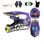 Casque de moto pour enfants et adultes aprosp sk869 casque moto integral vtt casque - - moto cross pour ...