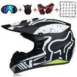 Casque de moto enfant et adulte motocross casque horskartingv�lo - blanc