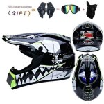 Casque de moto int�gral casque de motocross professionnel enfants et adultes - casques de descente set ...