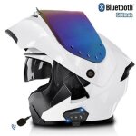 Casque moto modulable bluetooth casques int�gral flip - up modulables casque de moto scooter avec anti ...