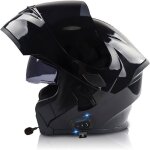 Casque moto modulable bluetooth casques int�gral flip - up modulables casque de moto scooter avec anti ...