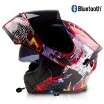 Casque moto modulable bluetooth casques int�gral flip - up modulables casque de moto scooter avec anti ...