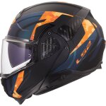 Casque moto modulable ls2 ff910 advant ii glide - noir - l (59 / 60 cm)