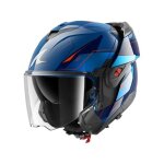 Casque moto modulable shark oxo mekarium - bleu - s (55 / 56 cm)