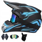 Casque moto scooter enfant et adulte motocross casque hors - rouge