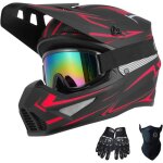 Casque de moto tout - terrain pour adulte dot casque int�gral pour motocross quad bmx mx 4 roues descente ...