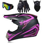 Casque de motocross int�gral zgeer - violet - adulte - vtt violet