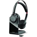 Casque pc - plantronics - voyager focus uc b825 - noir - binaural - sans fil - suppresseur de bruit actif ...