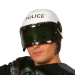 Casque de police blanc