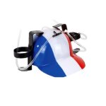 Casque porte - gobelets tricolore france adulte