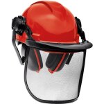 Einhell casque de protection forestier (rabattable et rglable, oreillettes anti - bruit orientables) ...