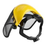 Casque de protection - marque - mod�le - visi�re en maille - protection foresti�re et d�broussailleuse ...