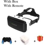 Casque de r�alit� virtuelle blanc lunettes 3d pour iphone android smartphone