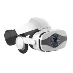 Casque de r�alit� virtuelle blanc lunettes vr avec jumelles � lentilles 3d pour smartphone iphone android ...