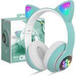 Casques sans fil bluetooth pour enfantsoreille de chat mignonnes casque pliable audio sans fil pour enfants ...