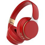 Casque sans fil - hifi st�r�o pliable - bluetooth 5. 0 - radio mp3 - rouge