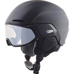 Casque de ski - alpina - alto v - noir mat - 55 - 59 cm - visire 2 en 1